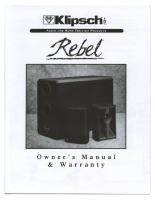 Klipsch Rebel - Owners Manual 